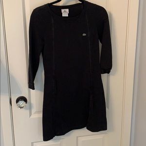 Black Lacoste cotton dress